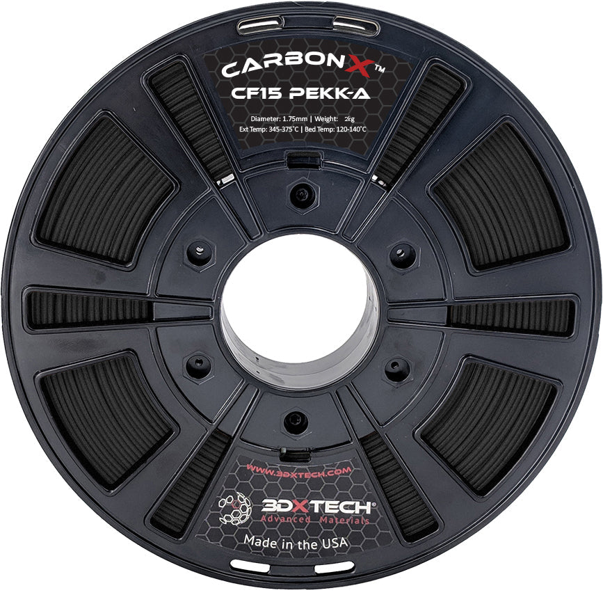 3DXTECH CarbonX CF15 PEKK-A carbon fiber reinforced PEKK-A 3D printing filament spool 1.75mm 2kg