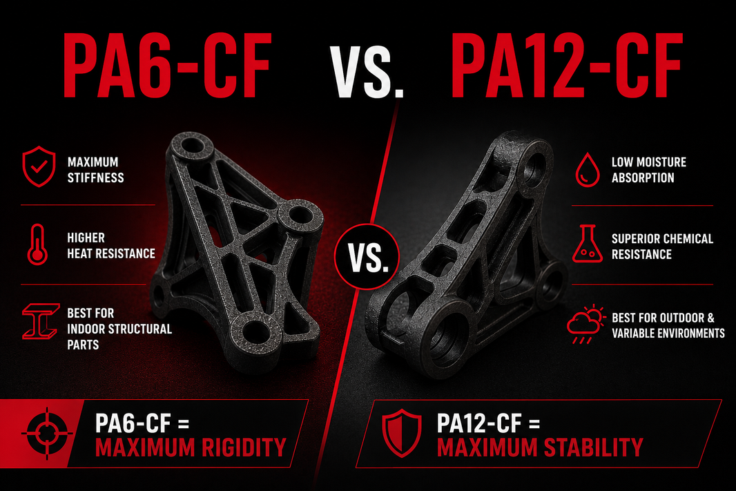 PA6-CF vs. PA12-CF: Choosing the Right Carbon Fiber Nylon for Structural Applications