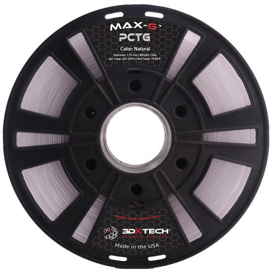 MAX-G™ PCTG 3D Printing Filaments | 3DXTECH