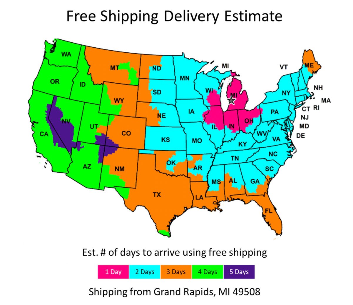 free shipping estimate
