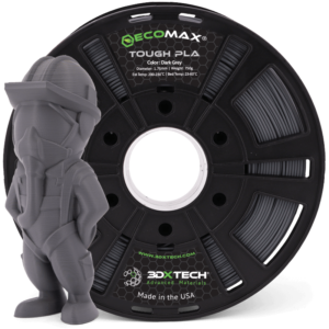 Tough PLA 1.75mm Dark Grey 750g 3D Printer Filament Pilot Tough Guy