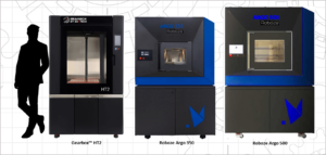 Gearbox HT2 3D Printer Comparison with Roboze Argo Printers